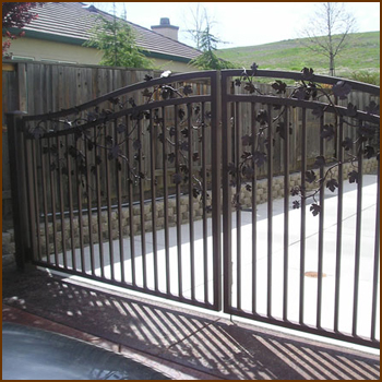 Wrought Iron Driveway Gates Sacramento